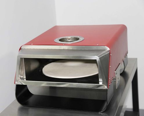Dual Fuel Stainless Steel Pizza Maker Gas Wood Pellets Fired Pizza Oven 39*52.2*69cm