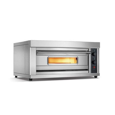 Mechanical Timer Control Stainless Steel Countertop Electric Pizza Oven for Pizza Shop