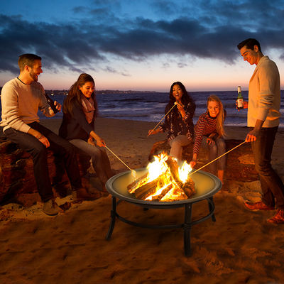 Travel-Friendly 26 Inch Fire Pit Perfect for Camping and Outdoor Gatherings