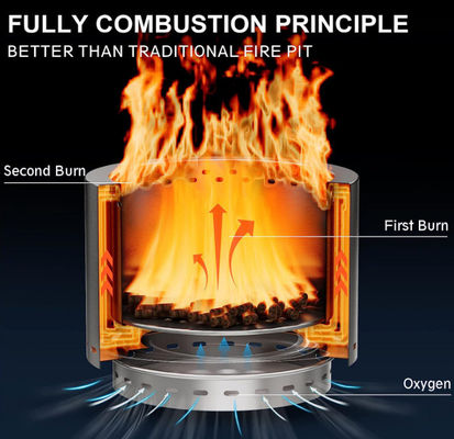 Smokeless Fire Pit for Camping Stocked and Ready to Ship Stainless Steel Wood Stove