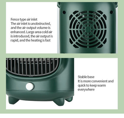 NO App-Controlled 500W Cute Design PTC Ceramic Room Desk Electric Hot Air Fan Heater
