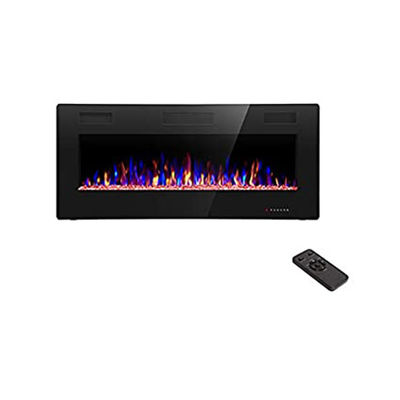 3D Electric Heaters Fireplace with Multicolor 5 Flame Brightness and 127*13*48cm Size