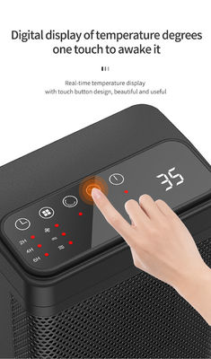 Fashion Bladeless PTC Metal Mesh Digital Touch Button Smart Remote Control Fan Heater