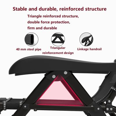 Metal Outdoor Furniture Zero Gravity Beach Lounge Chair for Sunbathing and Napping