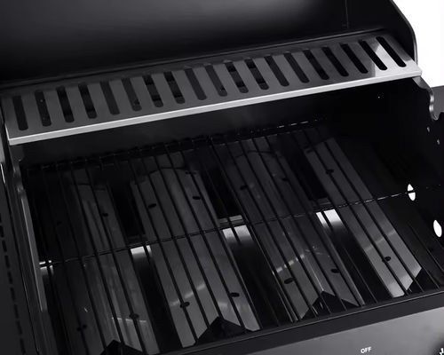 Gas Grills with Side Burner and Cabinet 33kg Professional 5 Burner Steel Propane BBQ