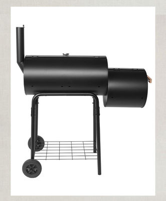 Customized Logo Acceptable Large Pellet Charcoal Oven Grill Machine with Folding Table