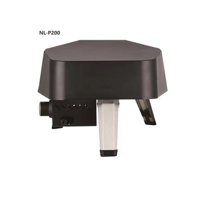 Black 12 inch Gas Comercial Pizza Oven BBQ Grill Home Built in Gas Machine Pizza Stone Tools Portable Pizza Ovens