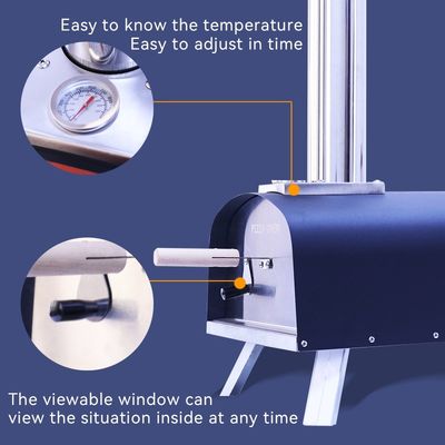 Multi-Function Pizzaofen Horno for Making Perfect Pizzas Outdoors 33*33*1.2cm