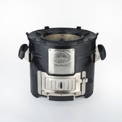 Stainless Steel Windproof Charcoal Camping Stove Ideal for Compact Camping in Africa