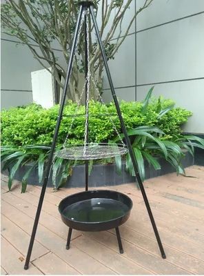 52x2cm Cooking Area Tripod Swivel Grill Outdoor Camping BBQ with Flame Safety Device