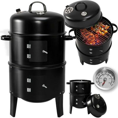 Black 3 In 1 Heavy Duty For Outdoor Camping Electric Smokeless Gas Electric Outdoor Table Outdoor Commercial