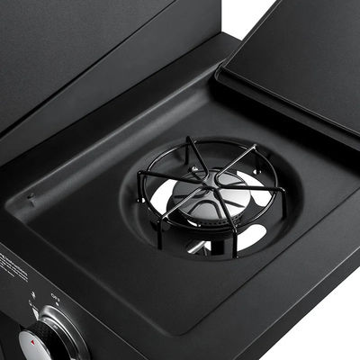 59.5*12cm Warming Area 4 Burner Propane Gas Grill with Side Burner and Cabinet Style