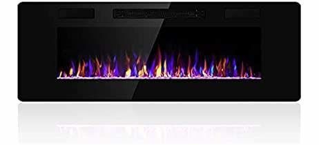 Digital Timer Control Multi colors Simulation Flame Electric Fireplace for Single Oven