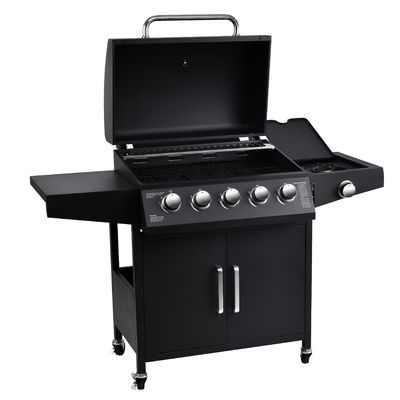 5 Burner Smokeless Propane Gas Outdoor Camping Bbq Cooking Oven Grill with Rotisserie