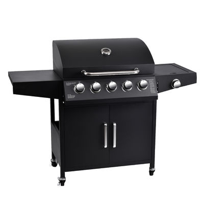 5 Burner Smokeless Propane Gas Outdoor Camping Bbq Cooking Oven Grill with Rotisserie