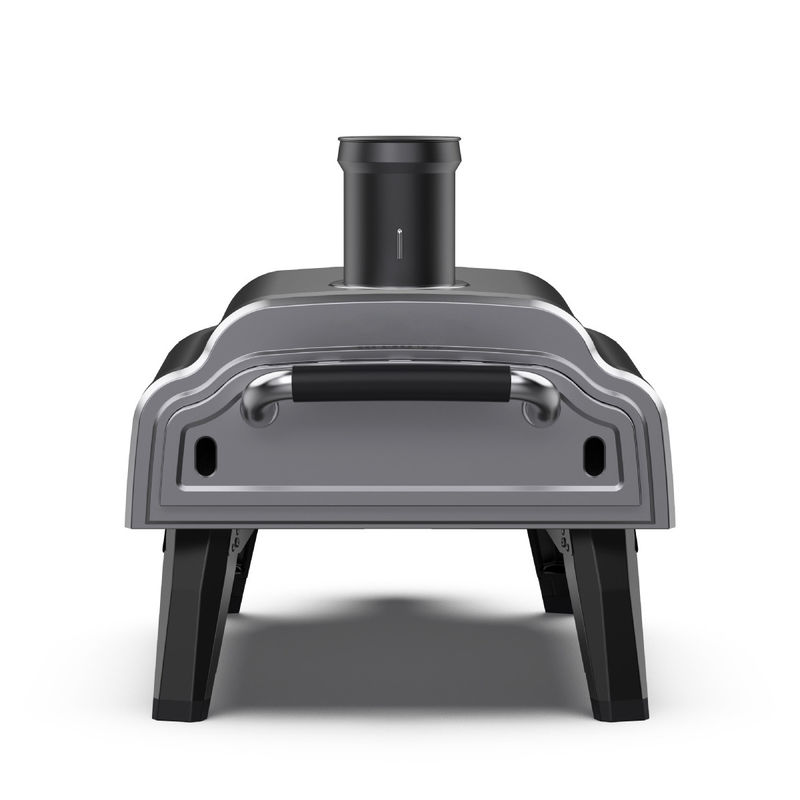 Matte Process Custom Stainless Steel 14" Pellet Rotating Pizza Oven for Outdoor Baking