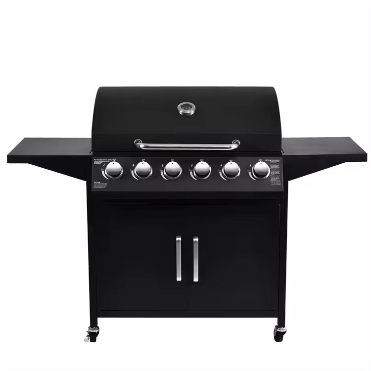 Large 60000btu 6 Burner Butane Gas BBQ Grill for Customizable Outdoor Barbecue at 85cm